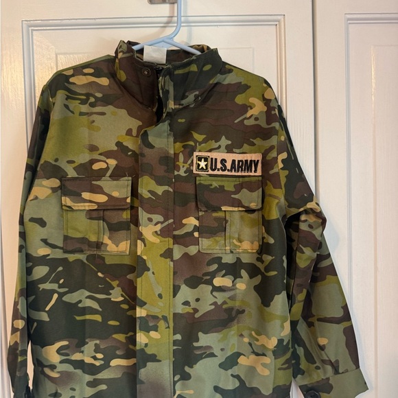 🪖 Metemot Kids Army Role Play Set Costume – Camo Jacket & Vest (Size M) LIKE NEW - Picture 7 of 16